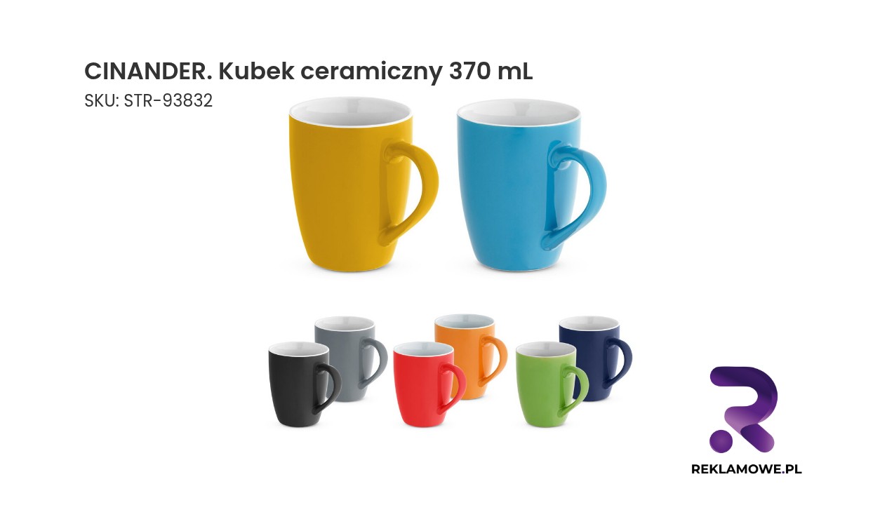 CINANDER kubek ceramiczny o pojemności 370 mL