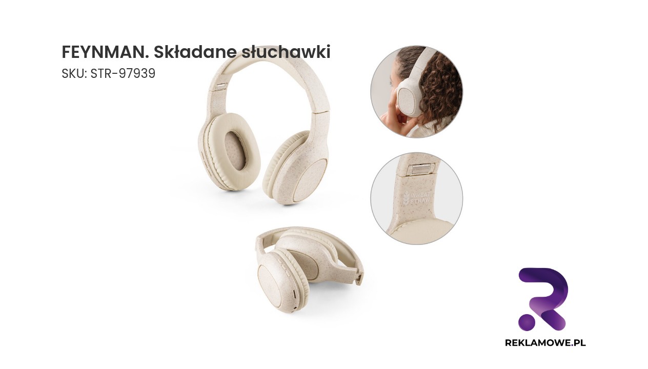 FEYNMAN składane słuchawki w kolorze czarnym
