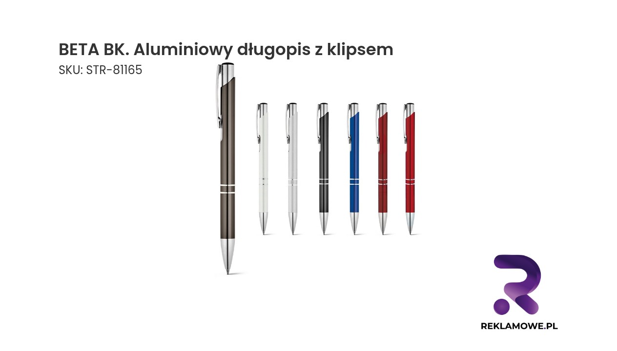 BETA BK. Aluminiowy długopis z klipsem