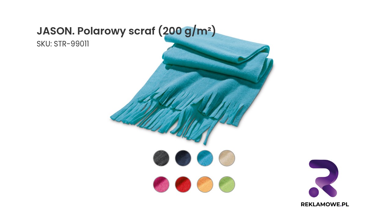 JASON polarowy szalik 200 g/m² – ciepły szalik z polaru