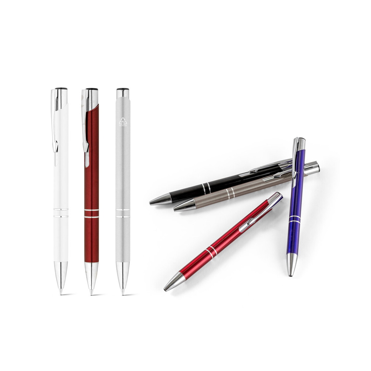 RE-BETA. Długopis z aluminium pochodzącego z recyklingu (100% rAL) 91777_set