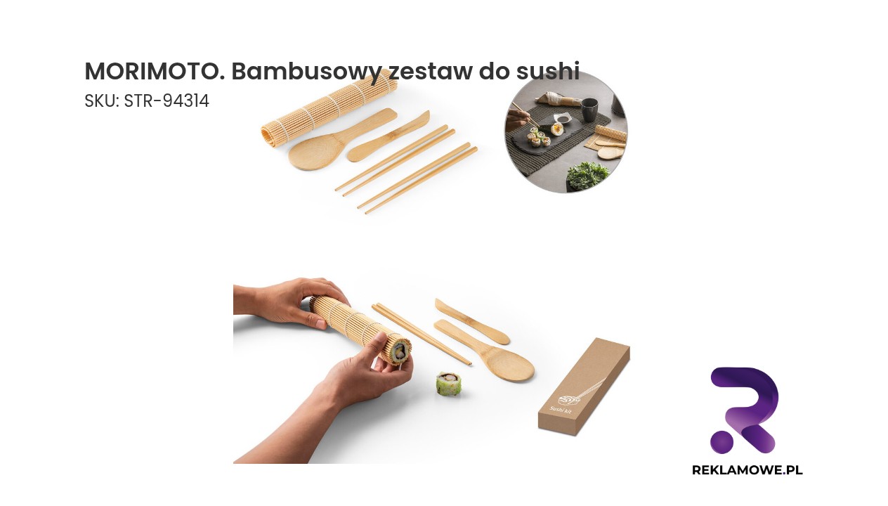 MORIMOTO bambusowy zestaw do sushi - elegancki komplet do serwowania sushi