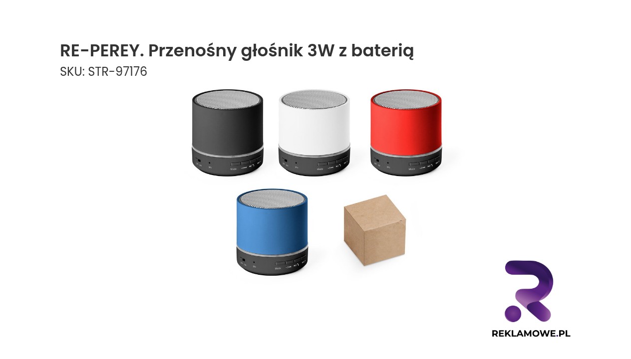RE-PEREY przenośny głośnik 3W z baterią